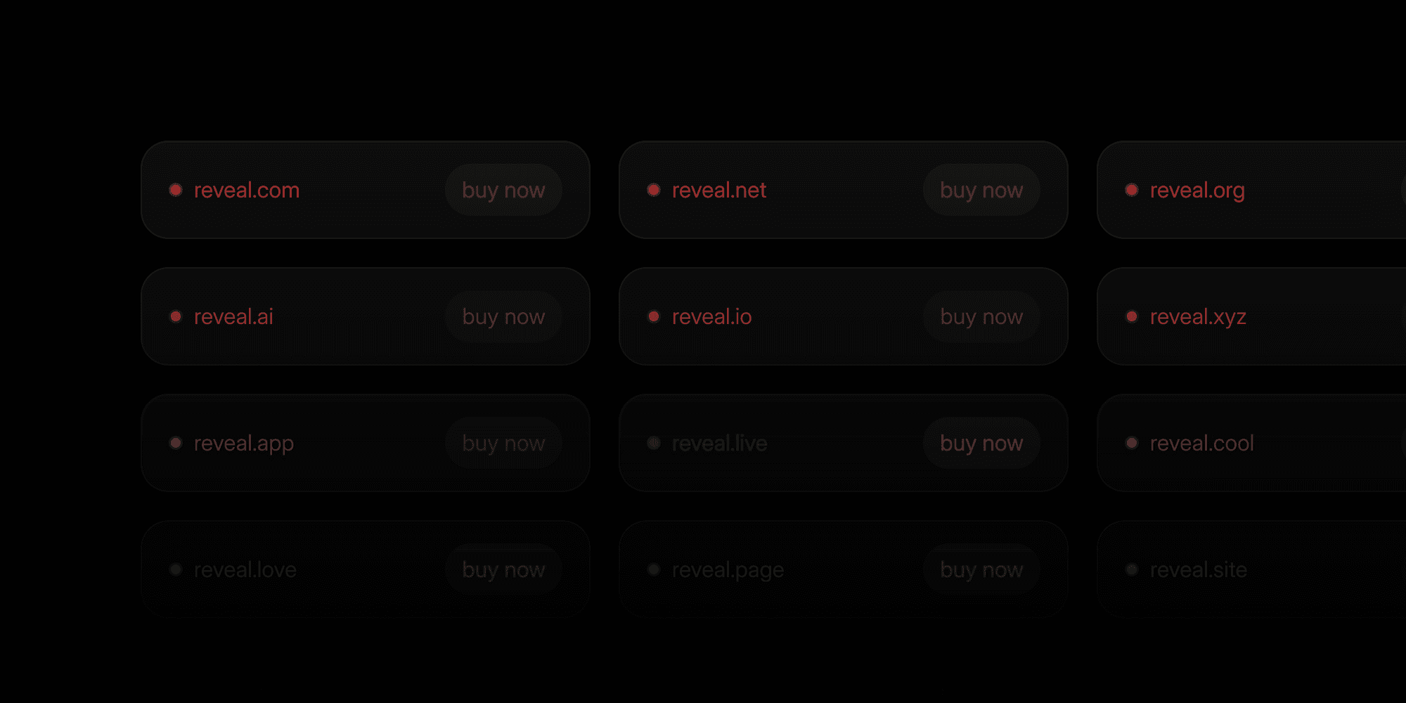 Domain extension checker showing search results for TLD extensions including .com, .io, .ai with availability status